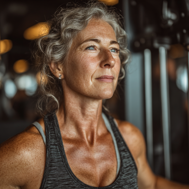 Активні люди зрілого віку займаються фітнесом